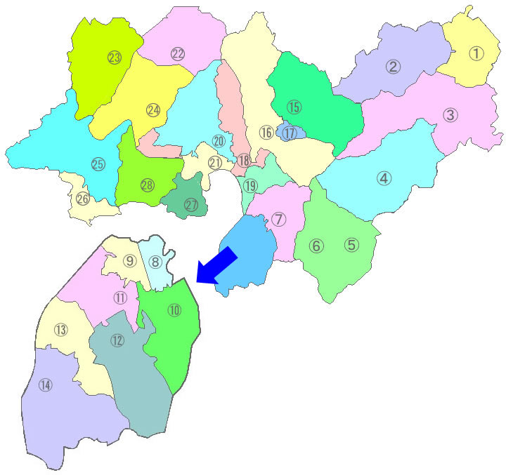 安佐北区地図